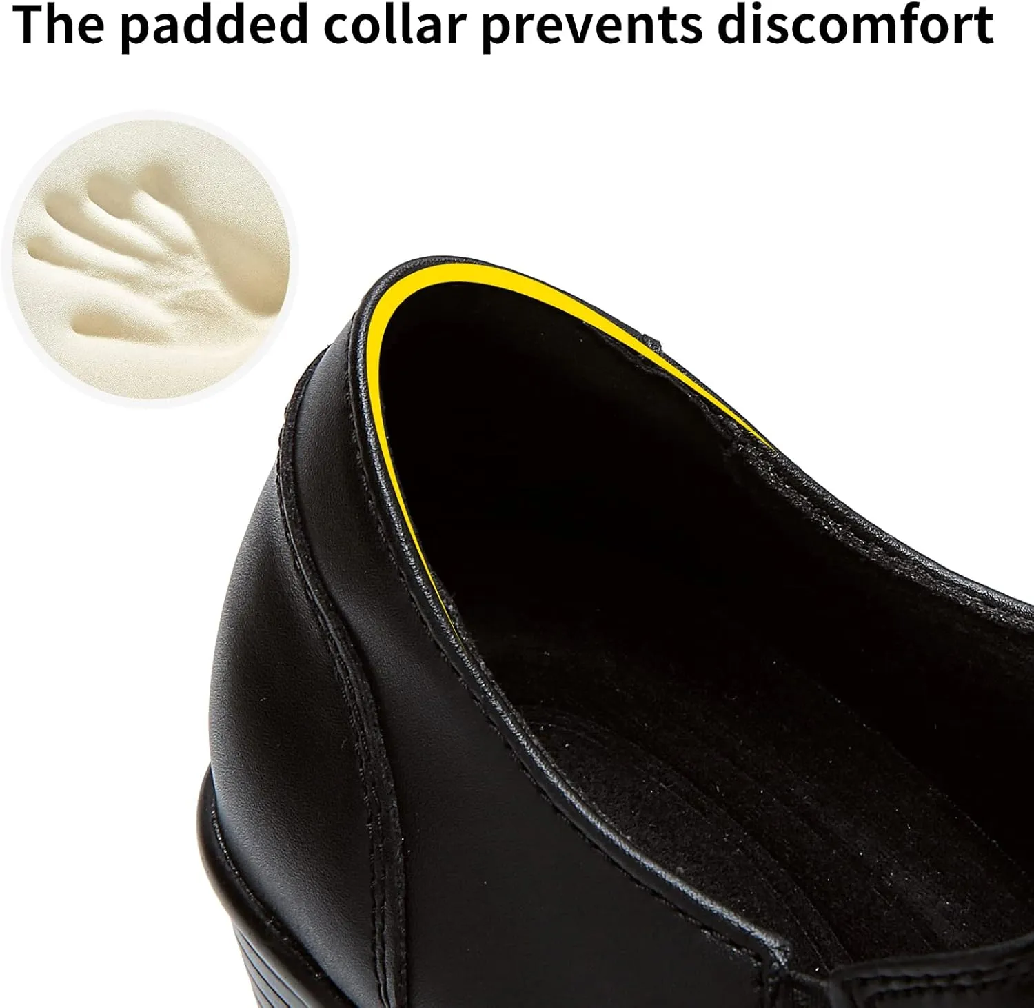 UZB Women's Slip-On Loafer Zip Leather Pump Shoes