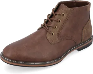 Vance Mens Franco Wide Width Tru Comfort Foam Lace-up Round Toe Chukka Boot
