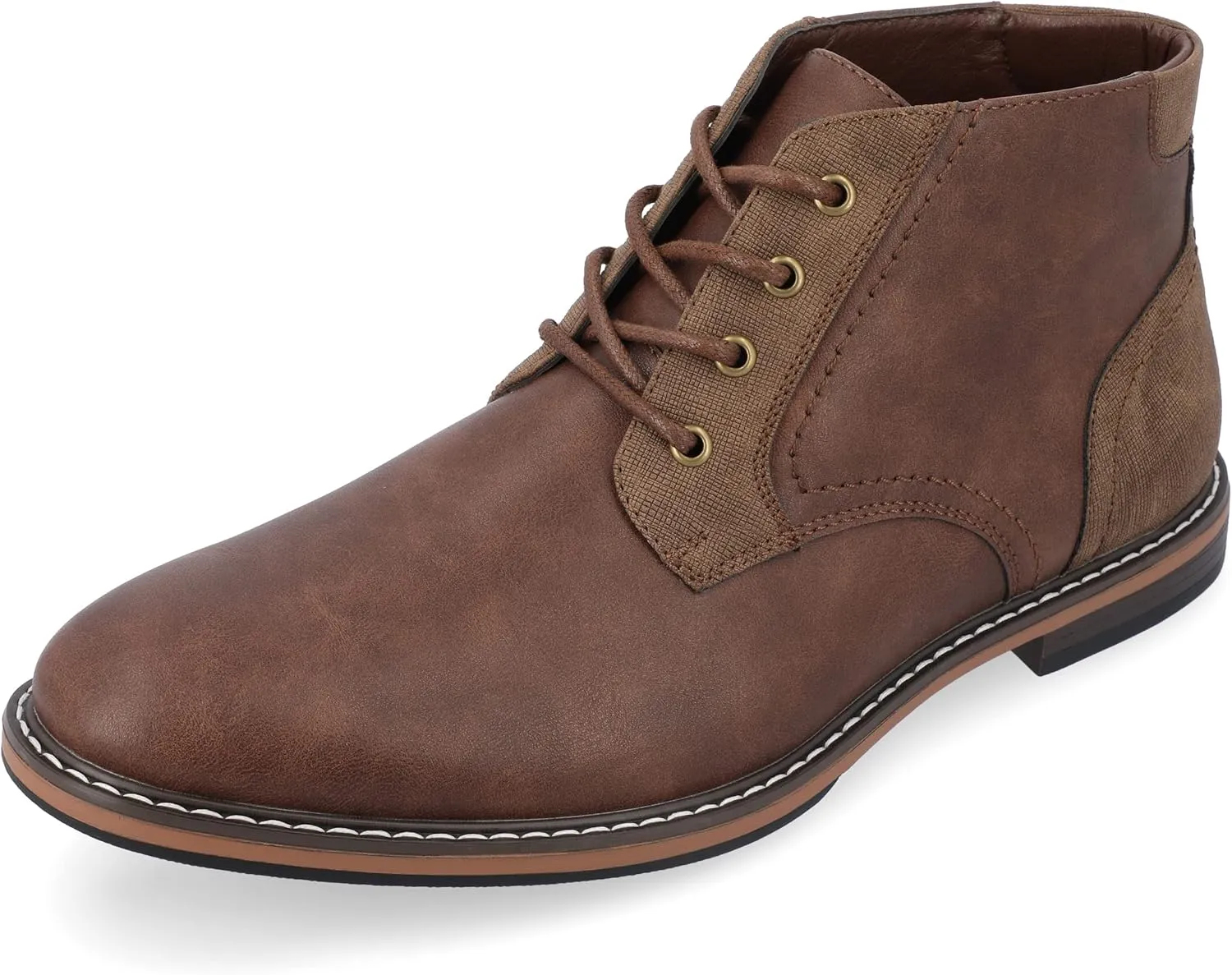 Vance Mens Franco Wide Width Tru Comfort Foam Lace-up Round Toe Chukka Boot