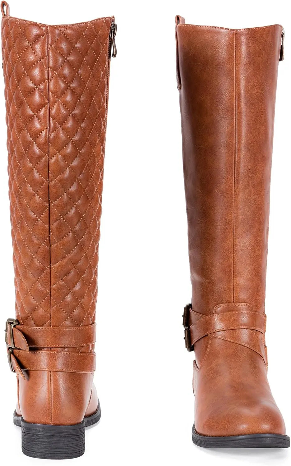 Vepose Women's 949 Knee High Boots,Tall Riding Boots Low Heel with Wide Calf