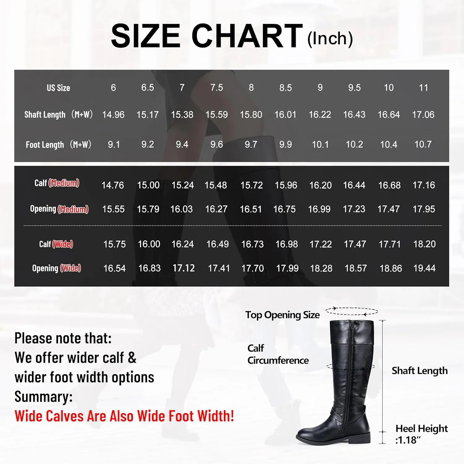 Vepose Women's 949 Knee High Boots,Tall Riding Boots Low Heel with Wide Calf