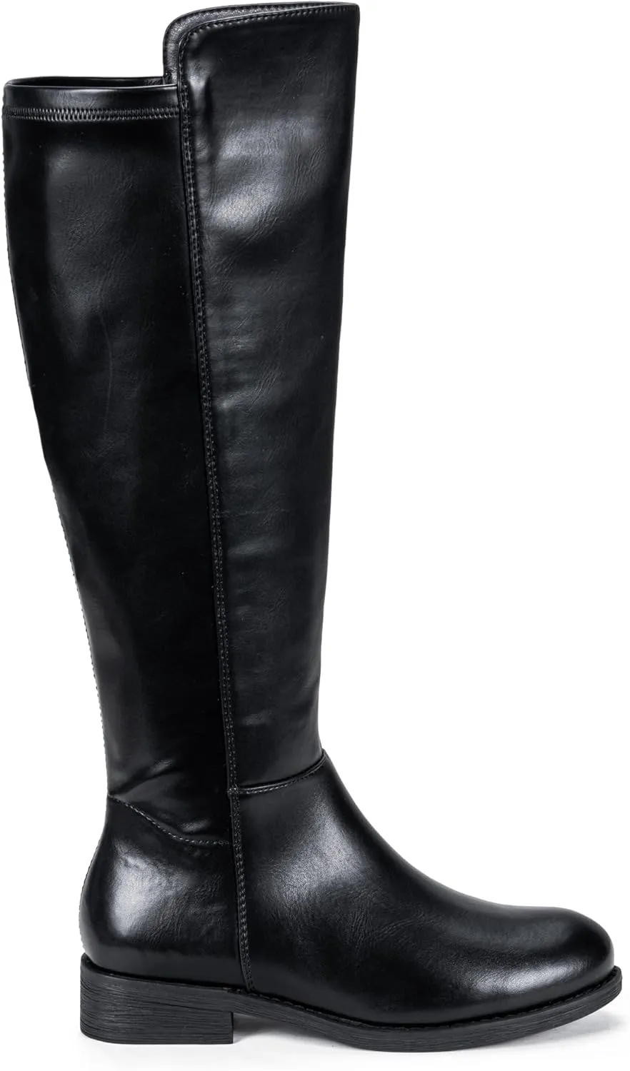 Vepose Women's 9662 Knee High Boots, Casual Tall Riding Boots Low Flat Heel, Wide Calf and Inner Zipper.