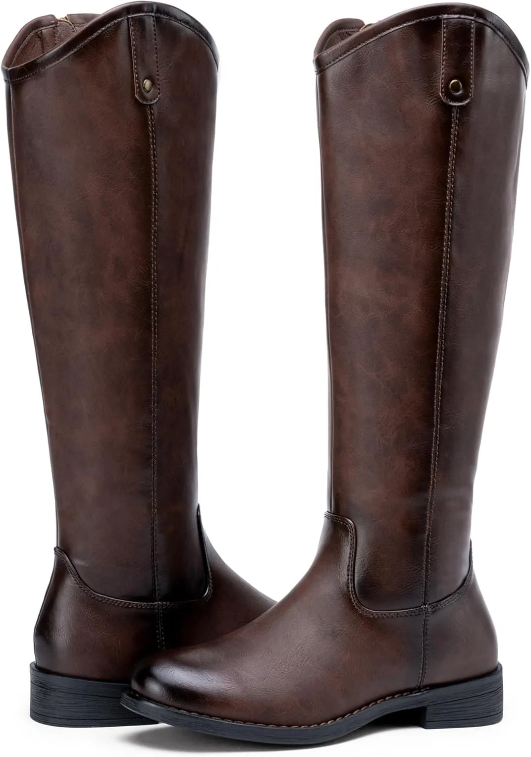 Vepose Women's Knee High Boots 956 Wide Calf Zipper Tall Fashion Boots