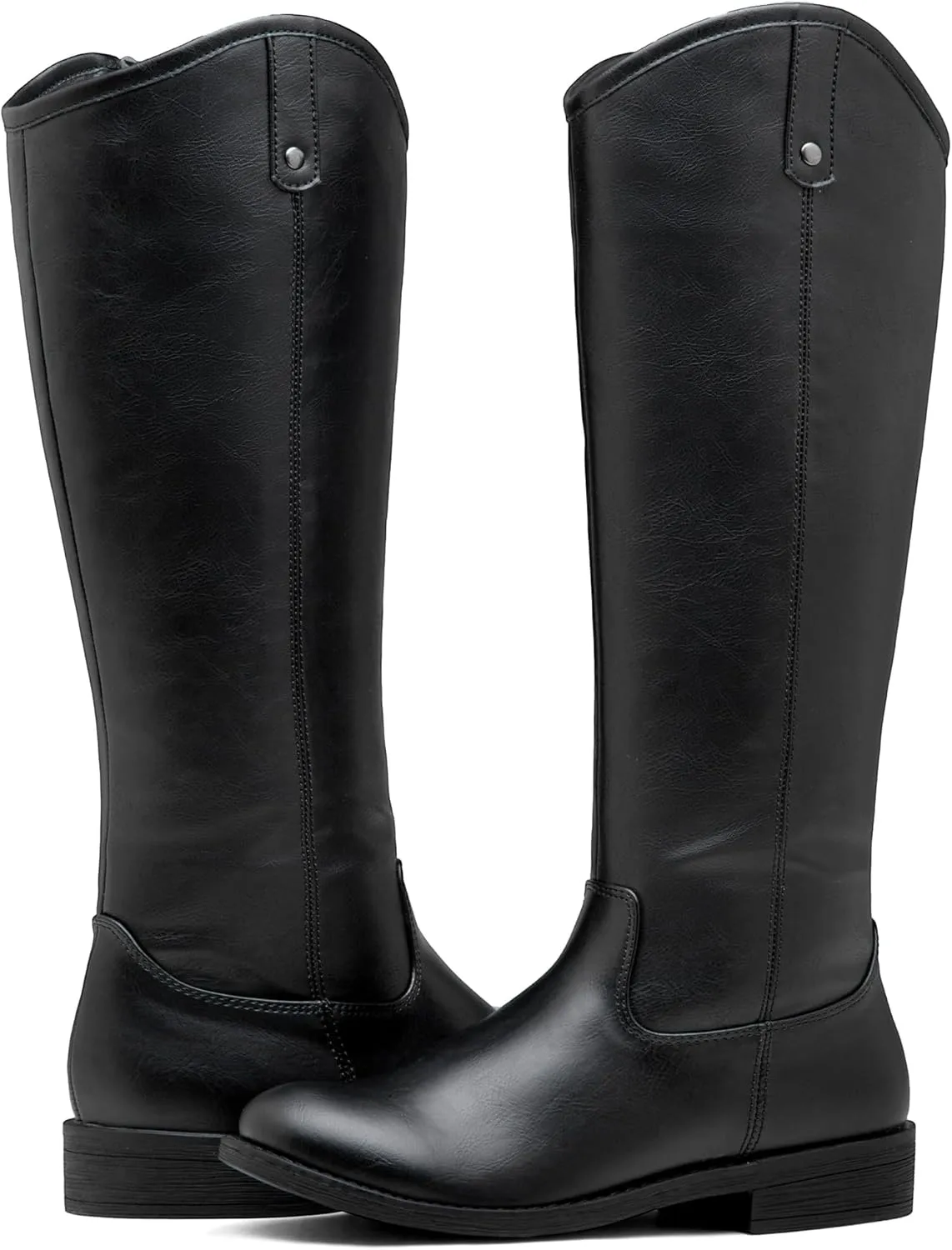 Vepose Women's Knee High Boots 956 Wide Calf Zipper Tall Fashion Boots