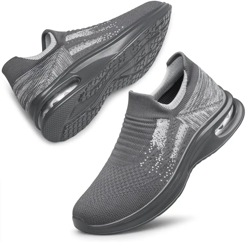 Vidbiv Slip on Shoes for Men, Casual Walking Lightweight Loafers, Breathable Men’s Shoes, Comfortable Hands Free Slip-on Shoes for Work, Traveling
