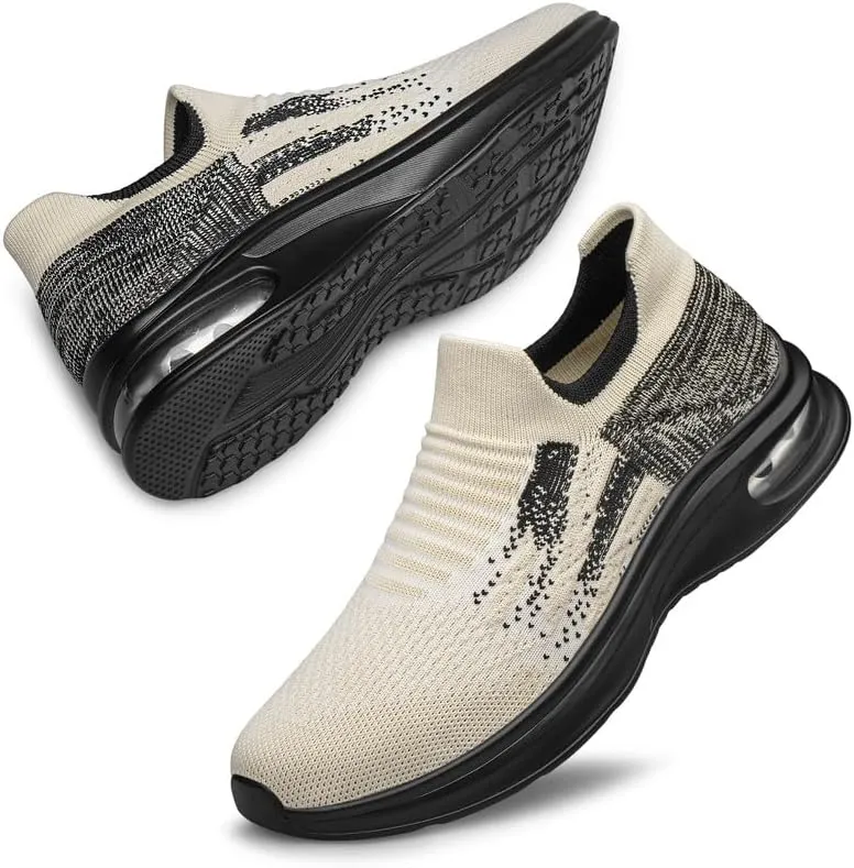 Vidbiv Slip on Shoes for Men, Casual Walking Lightweight Loafers, Breathable Men’s Shoes, Comfortable Hands Free Slip-on Shoes for Work, Traveling