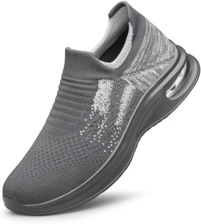 Vidbiv Slip on Shoes for Men, Casual Walking Lightweight Loafers, Breathable Men’s Shoes, Comfortable Hands Free Slip-on Shoes for Work, Traveling