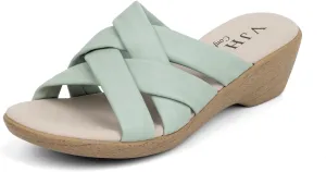 VJH confort Women’s Slides Sandals Orthopedic Slippers,Comfortable Wedge Platform Slip Flops Flip Casual Walking Sandals