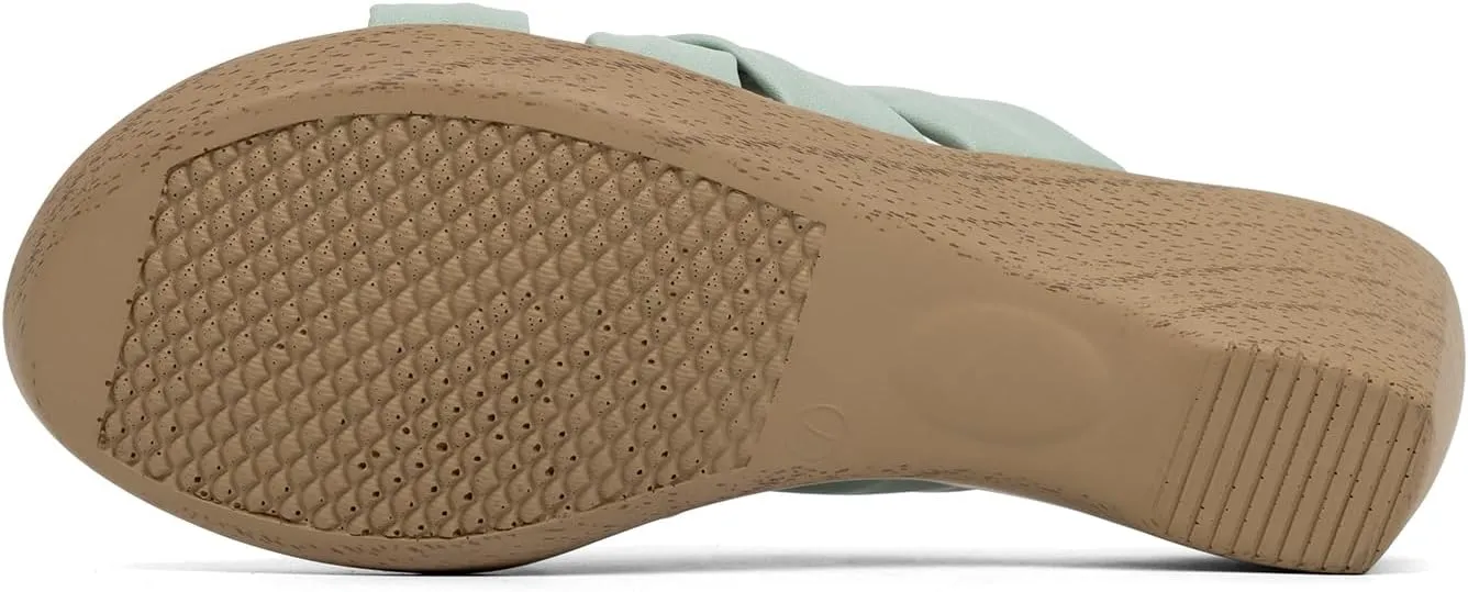 VJH confort Women’s Slides Sandals Orthopedic Slippers,Comfortable Wedge Platform Slip Flops Flip Casual Walking Sandals