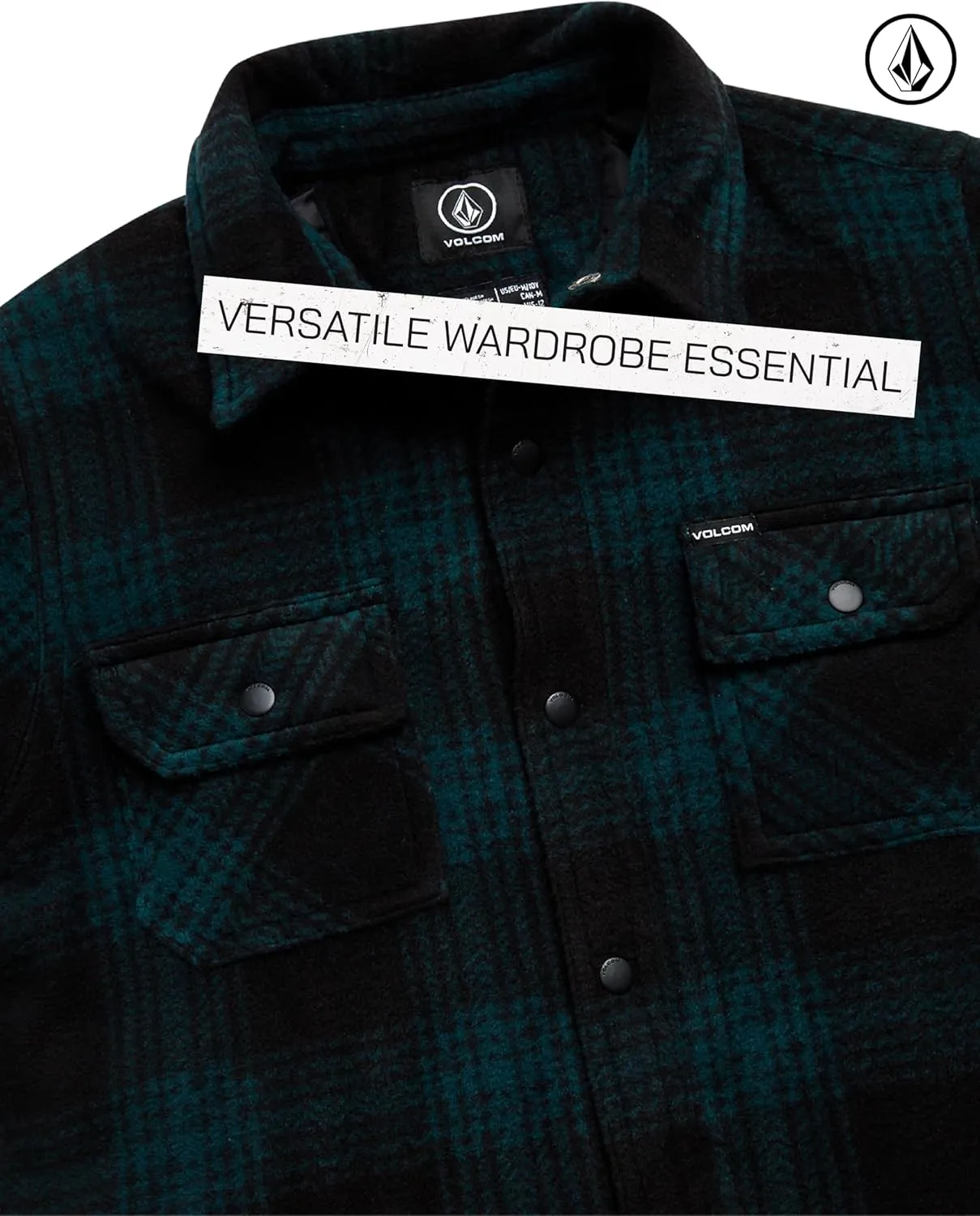 Volcom Boys Button Down Shirt - Classic Woven Long Sleeve Plaid Collared Flannel Shirt for Boys (Sizes: 4-20)