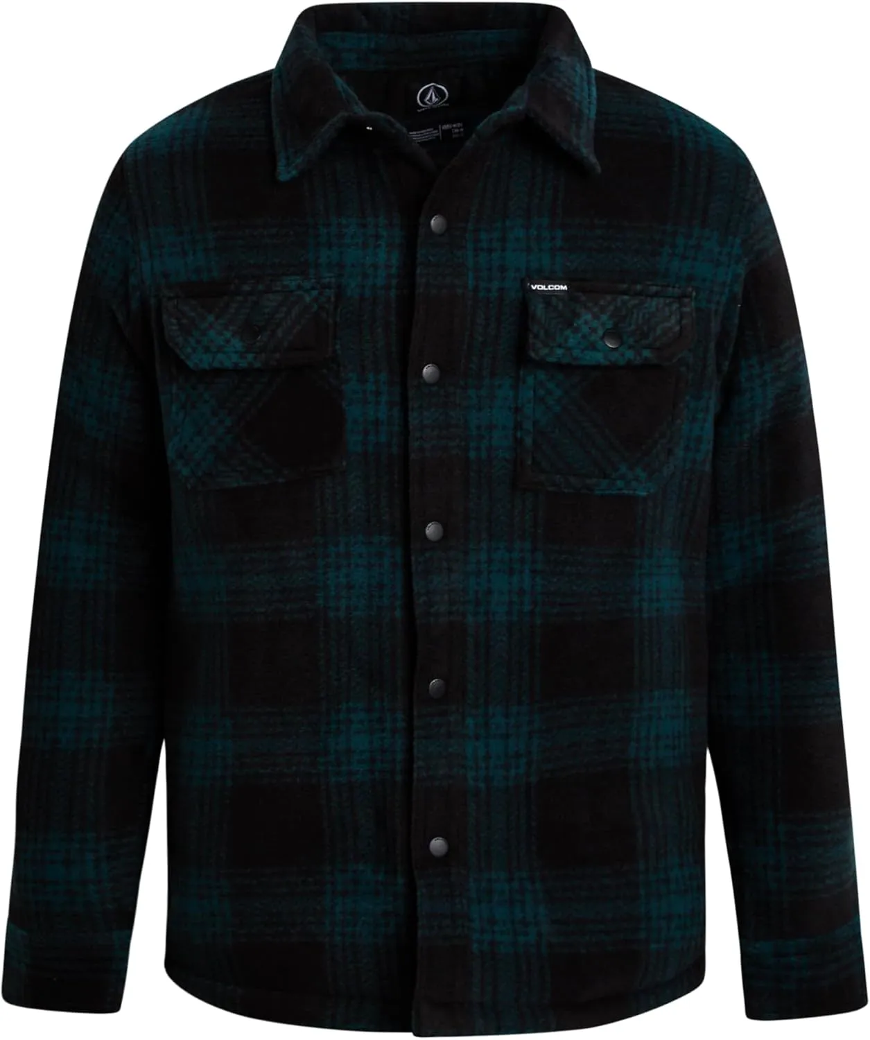 Volcom Boys Button Down Shirt - Classic Woven Long Sleeve Plaid Collared Flannel Shirt for Boys (Sizes: 4-20)