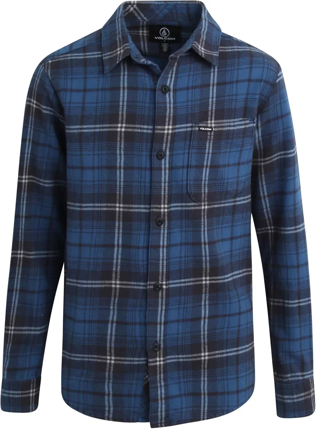 Volcom Boys Button Down Shirt - Classic Woven Long Sleeve Plaid Collared Flannel Shirt for Boys (Sizes: 4-20)