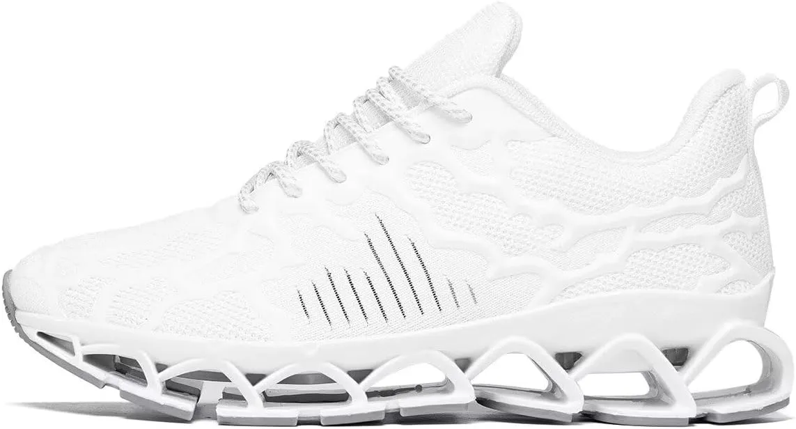 Vooncosir Men's Fashion Sneakers Breathable Mesh Running Shoes Blade Non Slip Soft Sole Casual Athletic Walking Shoes