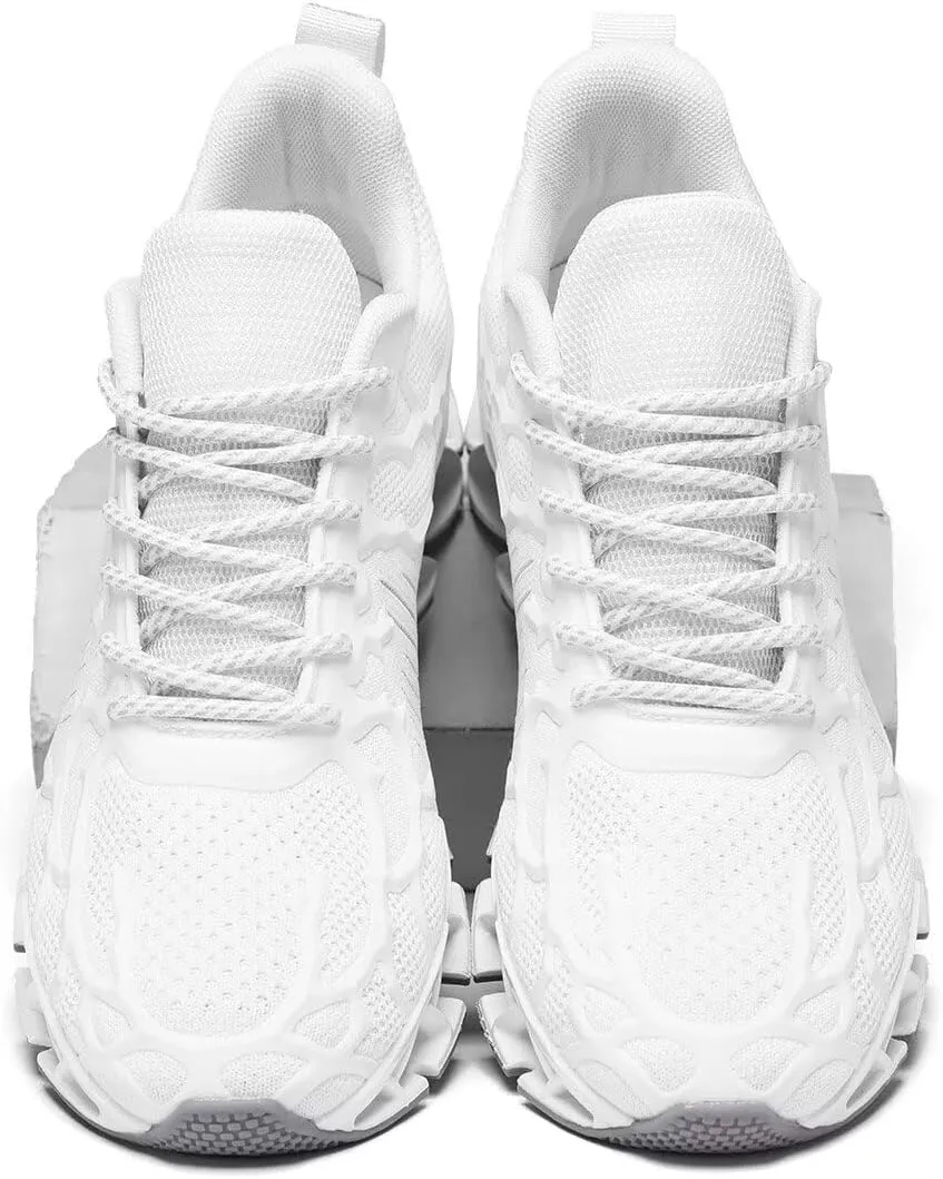 Vooncosir Men's Fashion Sneakers Breathable Mesh Running Shoes Blade Non Slip Soft Sole Casual Athletic Walking Shoes