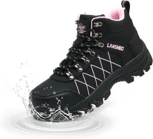 Waterproof Steel Toe Boots for Women Wide Width Non Slip Work Shoes Lightweight Slip Resistant Safety Toe Sneakers Indestructible Construction Composite Toe Footwear