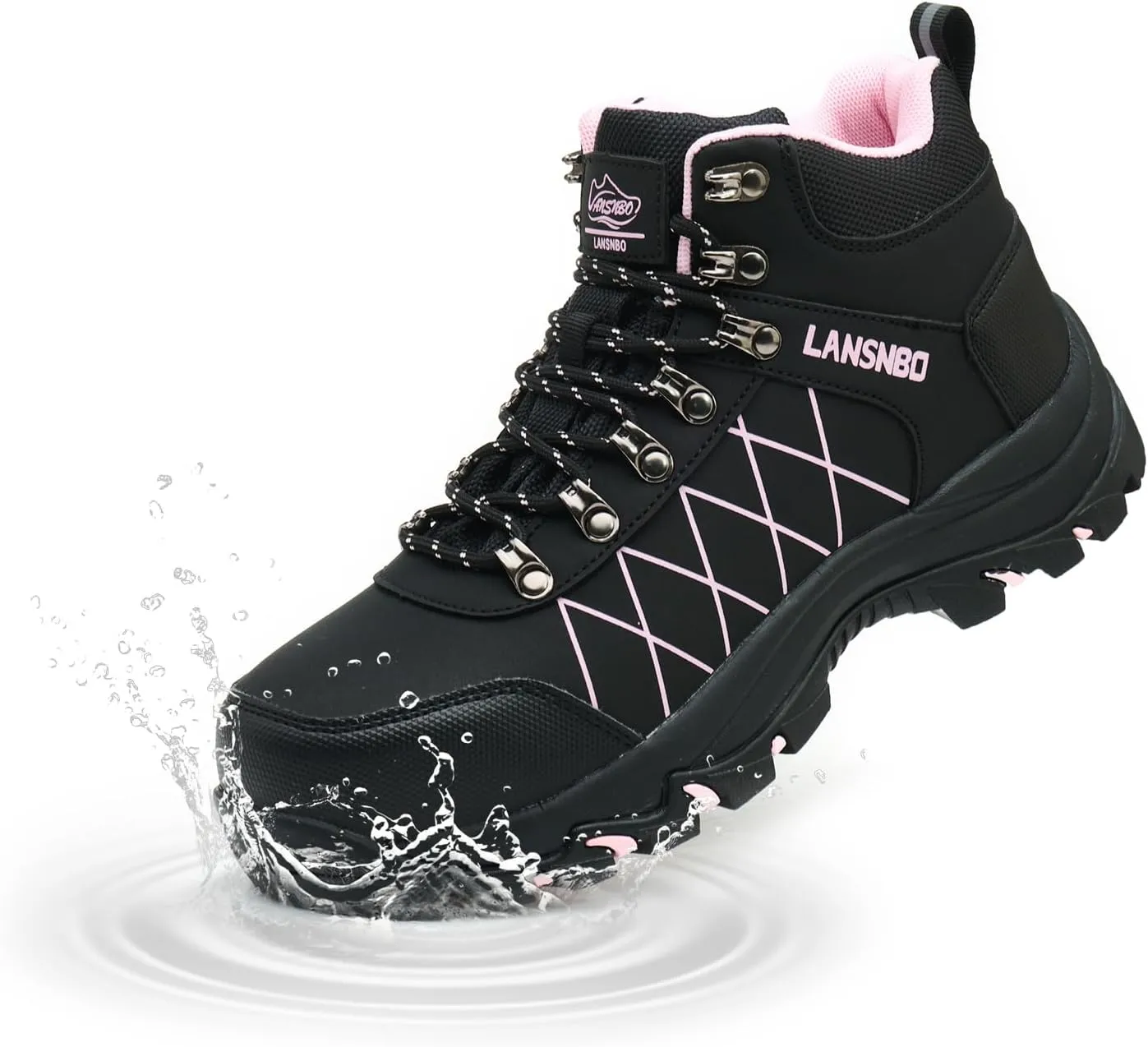 Waterproof Steel Toe Boots for Women Wide Width Non Slip Work Shoes Lightweight Slip Resistant Safety Toe Sneakers Indestructible Construction Composite Toe Footwear