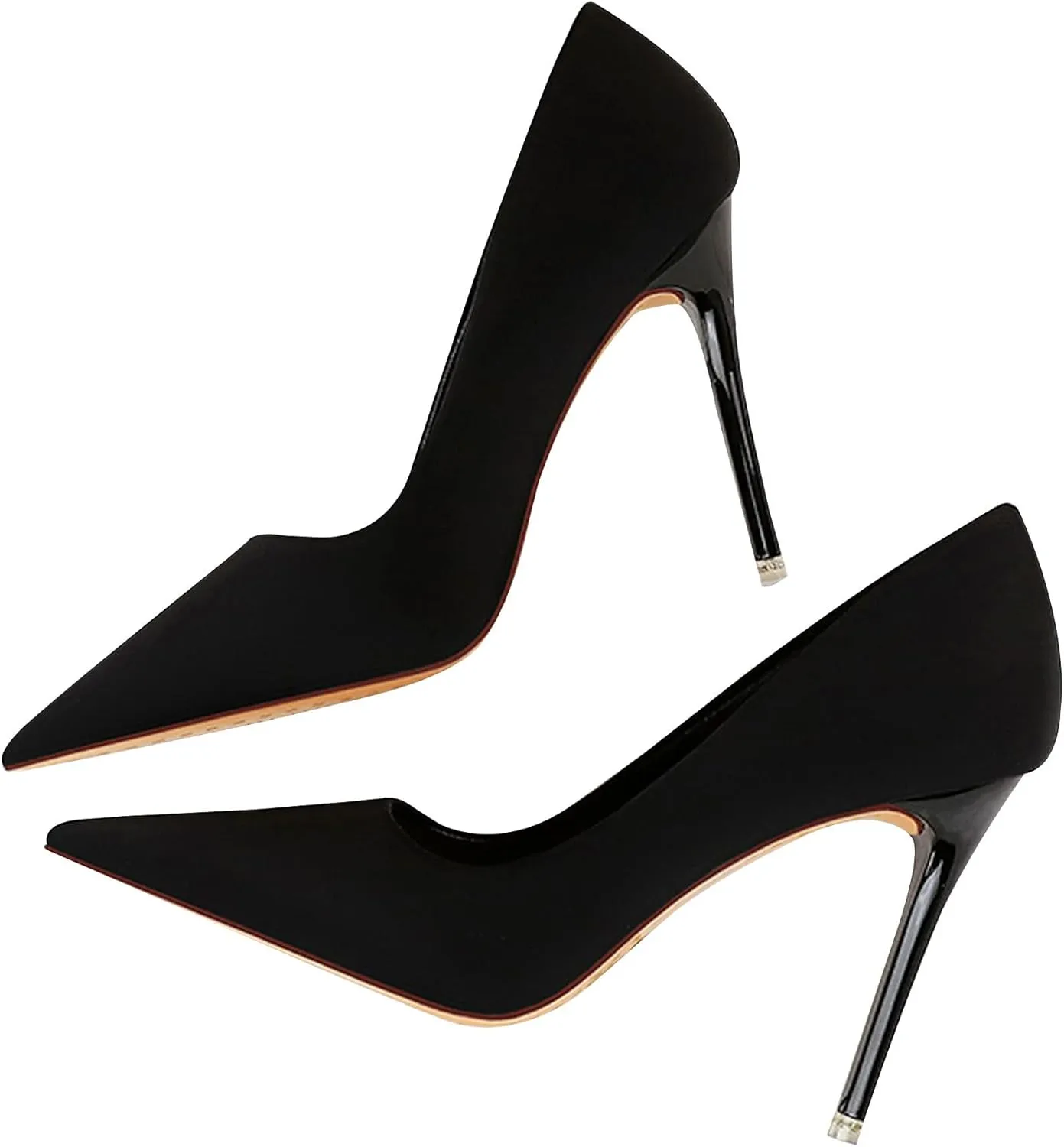 WENJIAZHIZHI Solid Platform Dressy Pumps Stiletto High Heels Shoes for Women Sexy Closed Toe Slip-On Loafers