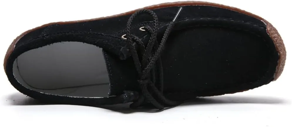 WERWAES Women’s Loafer Flats Shoes Casual Comfortable Lightweight Lace Up Moccasins Loafers Working Dreesy Non Slip on Shoes Womens