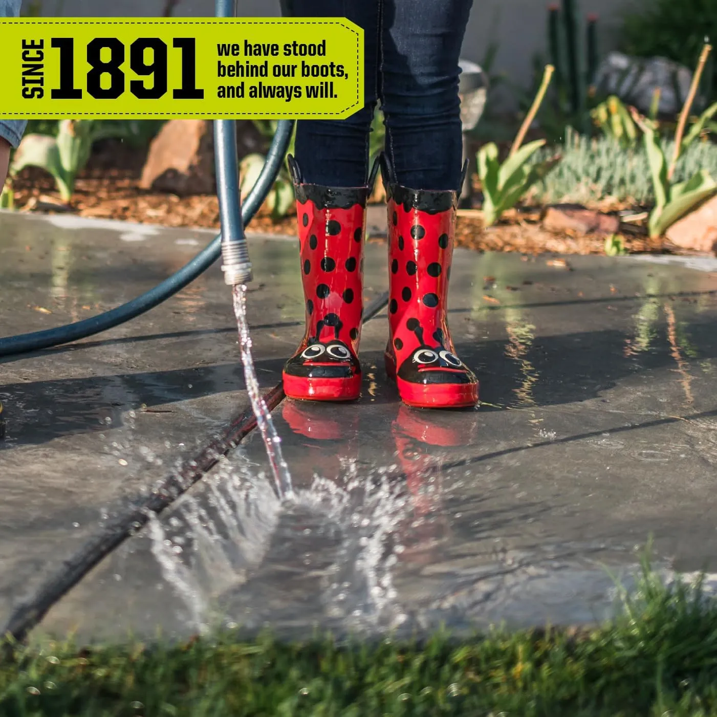 Western Chief Rain Boots with Pull on Handles for Toddlers and Kids - Premium Waterproof Boots for Boys and Girls