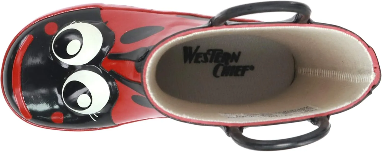 Western Chief Rain Boots with Pull on Handles for Toddlers and Kids - Premium Waterproof Boots for Boys and Girls