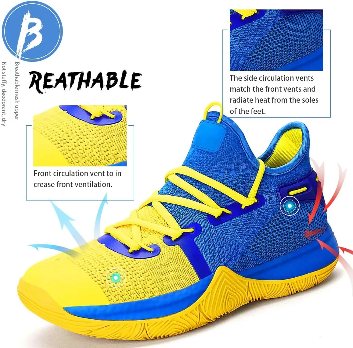 WETIKE Boys Girls Shoes - Kids Sneakers for Running, Basketball & Tennis - Non-Slip