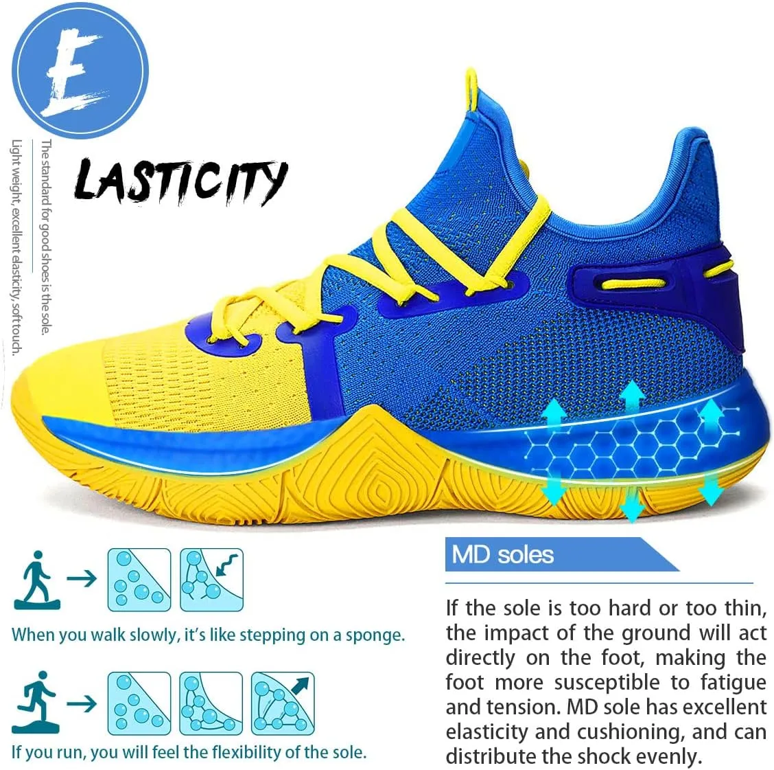 WETIKE Boys Girls Shoes - Kids Sneakers for Running, Basketball & Tennis - Non-Slip