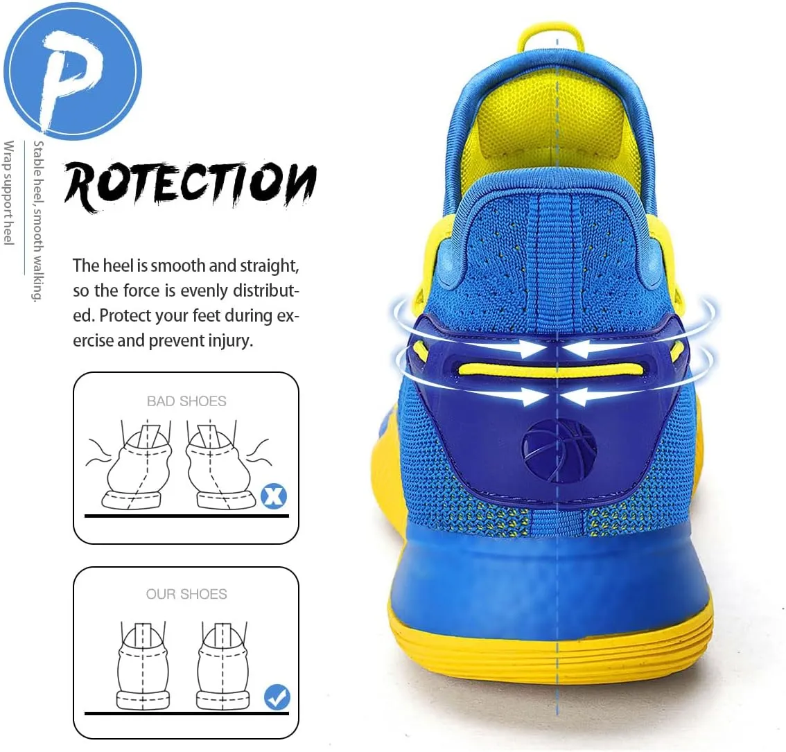 WETIKE Boys Girls Shoes - Kids Sneakers for Running, Basketball & Tennis - Non-Slip
