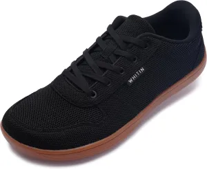 WHITIN Men's Wide Barefoot Shoes | Canvas Minimalist Sneakers | Zero Drop Sole