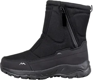 Winter Shoes Men Snow Boots Waterproof Winter Boots Zipper Wide Toe Box Barefoot Boot Plush Lined Ankle Boots
