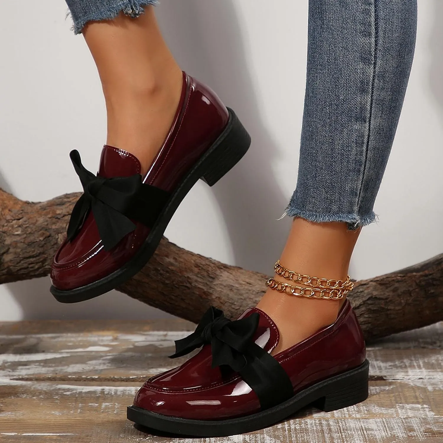 Women Loafers Shoes Slip-On Dress Shoes Business Casual Shoes Cute Work Shoes Comfortable Penny Loafer Office Shoes