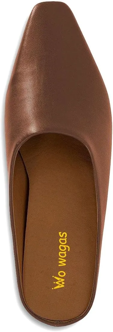 Women Mules Low Wedges Heels Slipper Squared Toe Slip On Shoes Indoor Party Daily Size 4-16 US