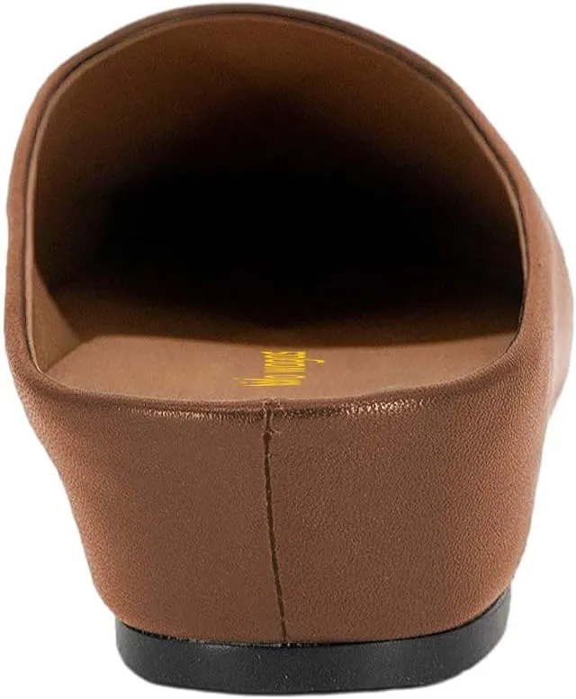 Women Mules Low Wedges Heels Slipper Squared Toe Slip On Shoes Indoor Party Daily Size 4-16 US