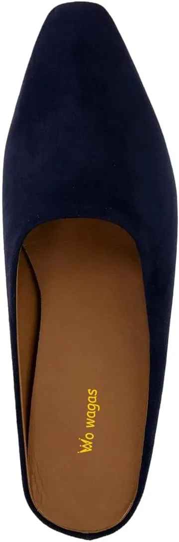Women Mules Low Wedges Heels Slipper Squared Toe Slip On Shoes Indoor Party Daily Size 4-16 US