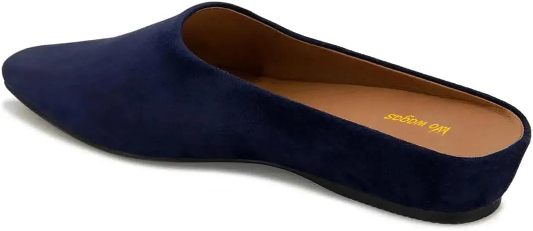 Women Mules Low Wedges Heels Slipper Squared Toe Slip On Shoes Indoor Party Daily Size 4-16 US