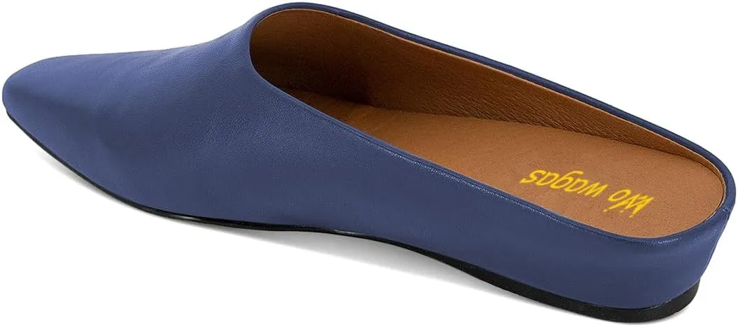 Women Mules Low Wedges Heels Slipper Squared Toe Slip On Shoes Indoor Party Daily Size 4-16 US