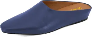 Women Mules Low Wedges Heels Slipper Squared Toe Slip On Shoes Indoor Party Daily Size 4-16 US