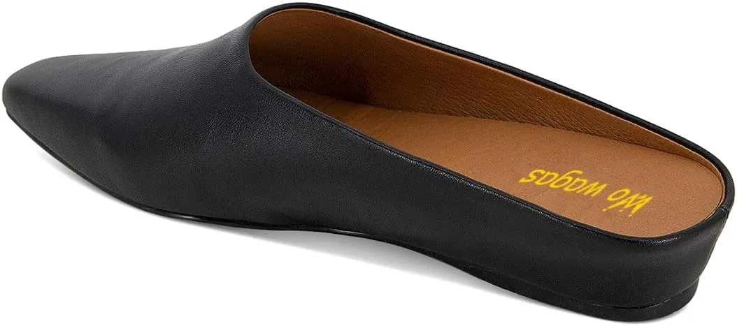 Women Mules Low Wedges Heels Slipper Squared Toe Slip On Shoes Indoor Party Daily Size 4-16 US
