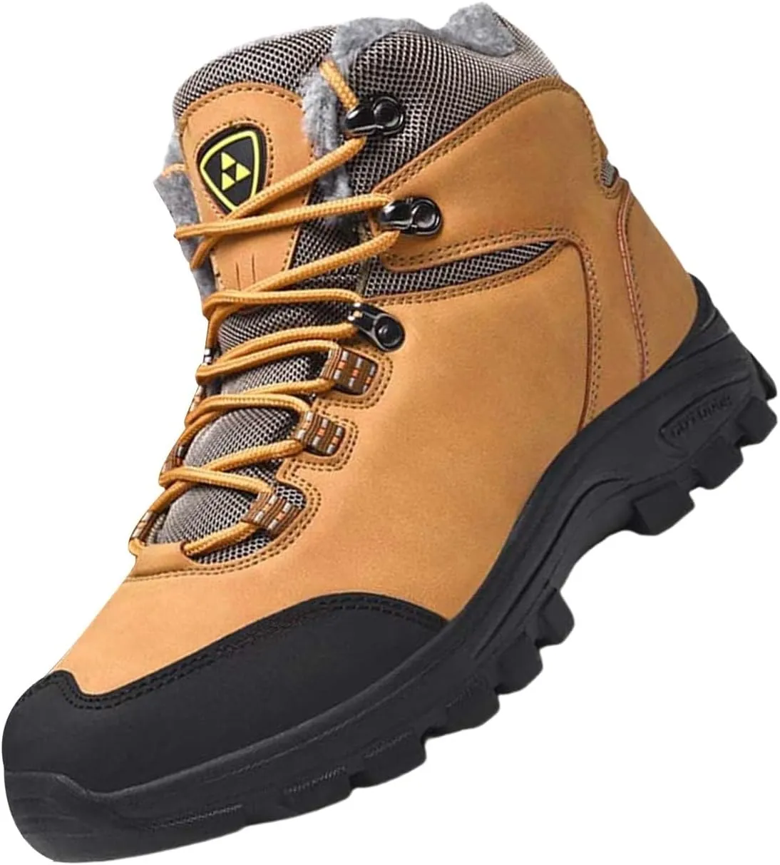 Women Snow Shoes Lace Up Womens Winter Walking Shoes for Men Wide Calf Platform Boots