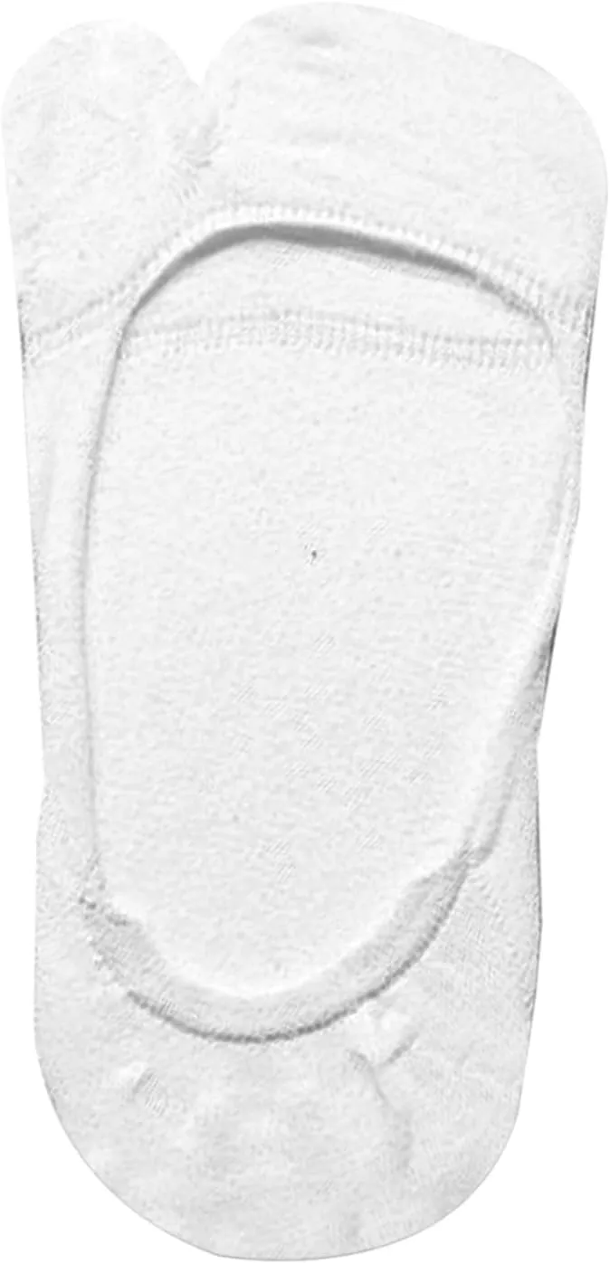 Women Tabi No Show Socks, Non Slip Flip Flop Socks Low Cut Japanese Tabi Toe Socks, 3 Pairs