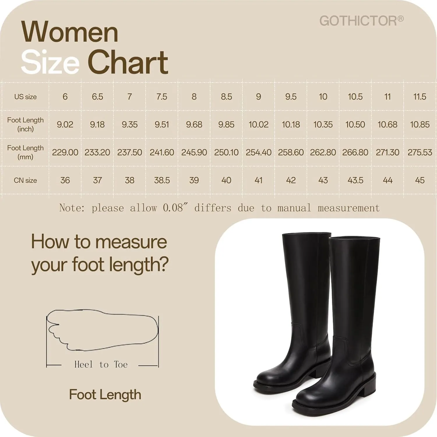 Women's Banana Knee High Boots Square Toe Chunky Block Heel Long Boots for Women Comfortable Low Heel Pull on Wide Calf Riding Boots