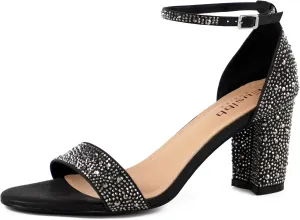 Women's Block Chunky Low Heels Sandals Open Toe Buckle Ankle Strap Party Dress Pump Shoes