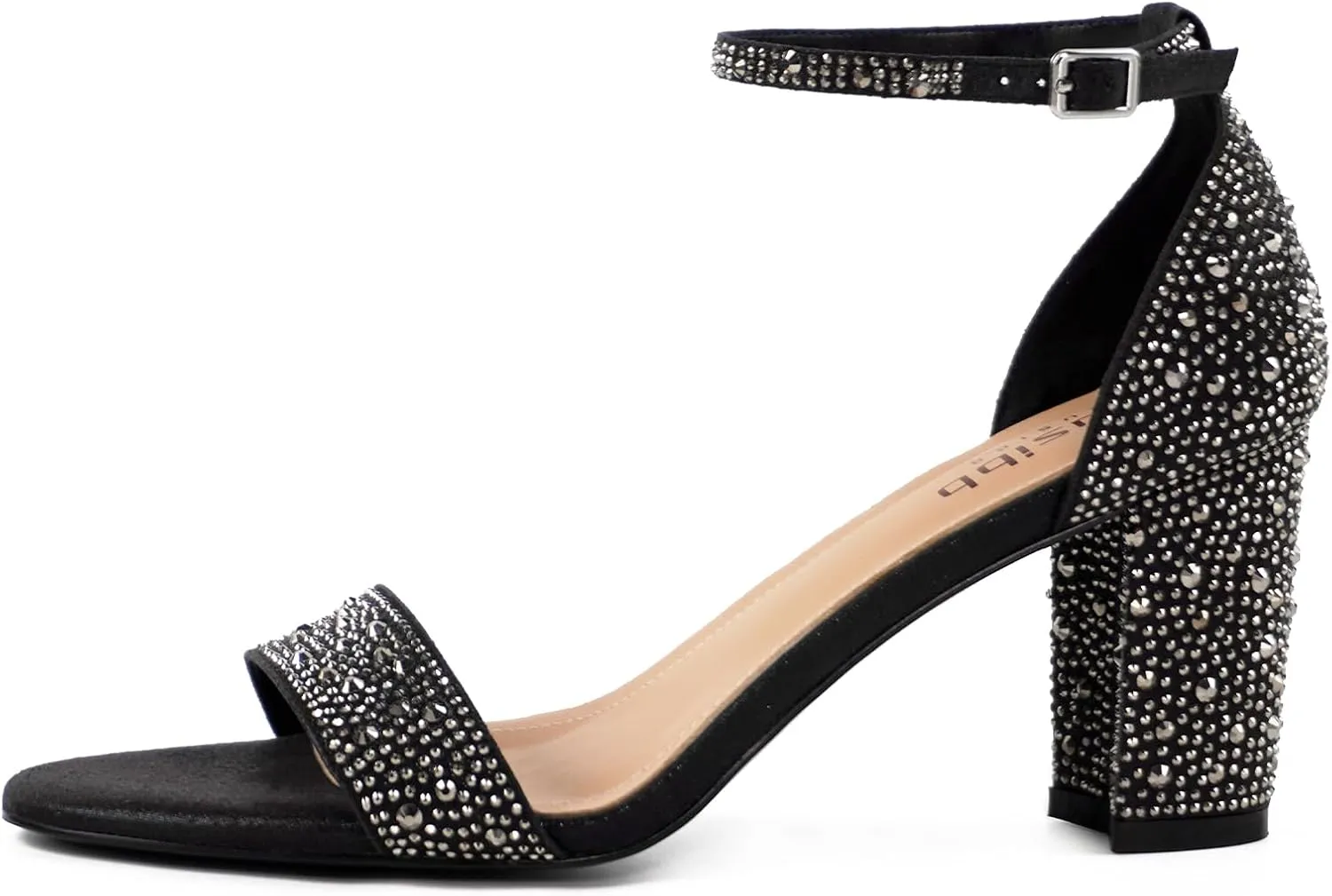 Women's Block Chunky Low Heels Sandals Open Toe Buckle Ankle Strap Party Dress Pump Shoes