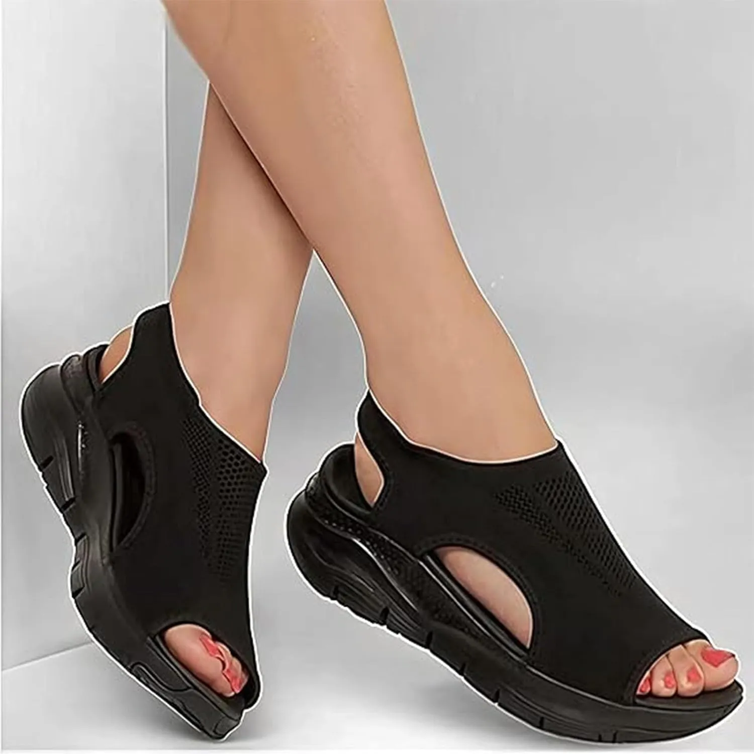Women's Breathable Orthopedic Sandals with Arch Support – Lightweight Non-Slip Walking Sandals