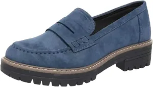 Womens Chunky Loafers Platform Work Shoes Dress Penny Loafers Comfortable Office Shoes Casual Leather Shoes