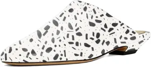 Women’s Classic Mules Chunky Low Heel Slippers Slip On Flats Round Toe Shoes Indoor Outdoor Daily Size 4-16 US