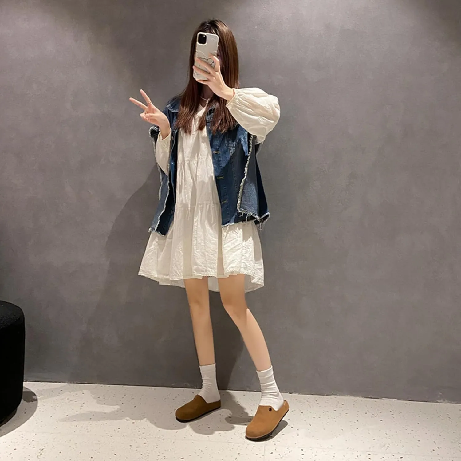 Women's Comfortable Suede Clogs Leather Mules Cork Footbed Sandals Potato Shoes with Arch Support