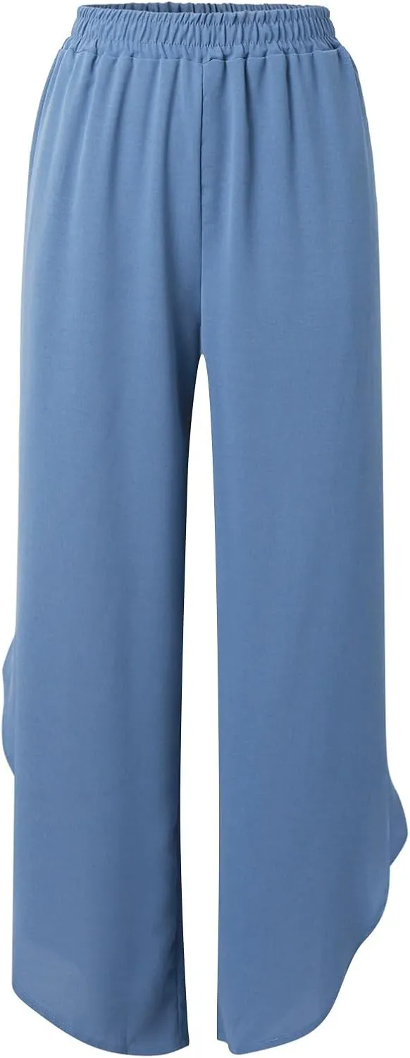 Womens Cotton Linen Lounge Sets 2025 Summer Casual Loose Top Wide Leg Pants Matching Tracksuit Sweatsuit Sets