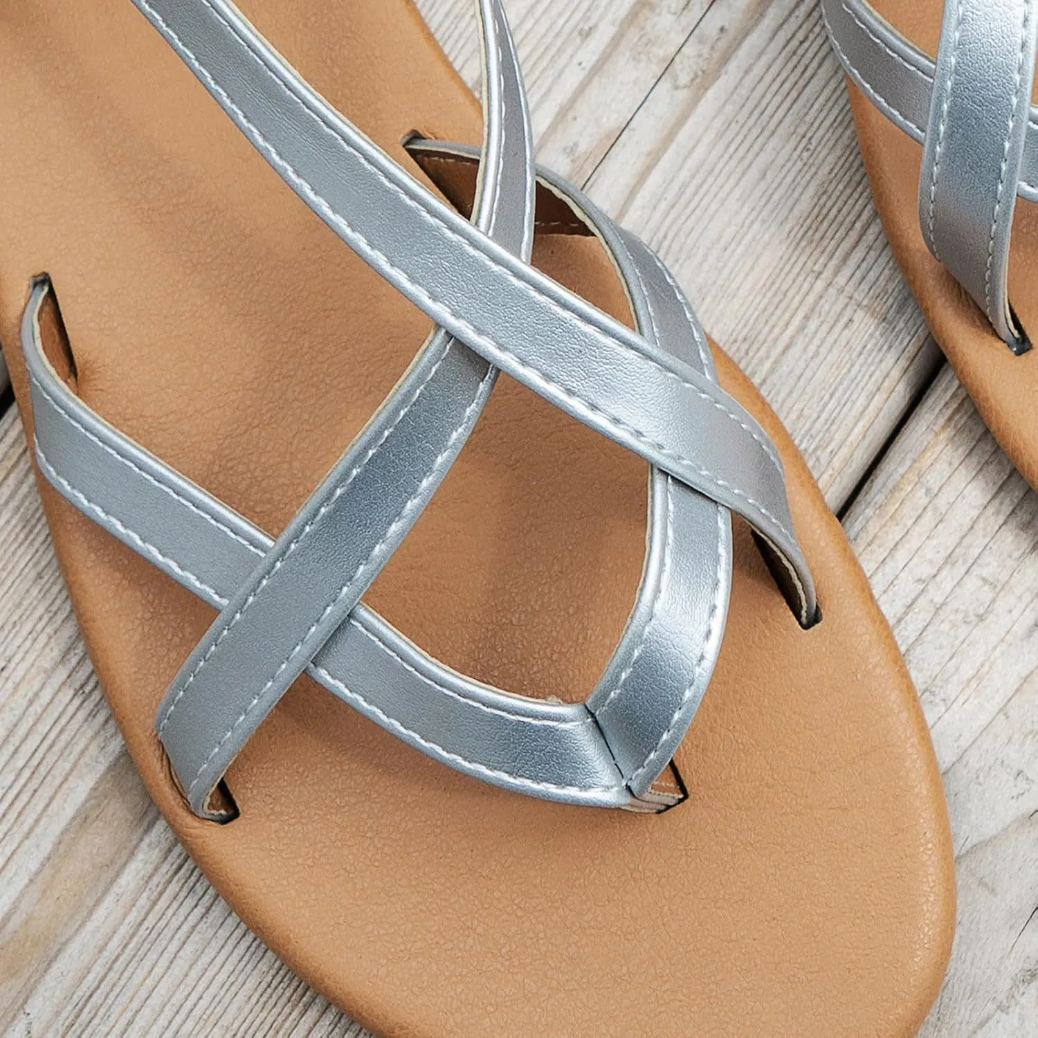 Women's Elastic Flat Sandals Ankle Strap Comfortable Dressy Summer Cute Strappy Open Toe Walking Beach Sandals For Woman 2025 Casual Bohe Womens Comfort CrissCross Slide Wedding Shoes for Daily Wear
