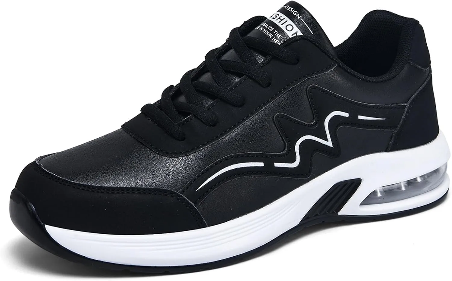 Women's Fashion Leather Lace Up Casual Sneakers Breathable Comfortable Running Shoes Shoes Women 990