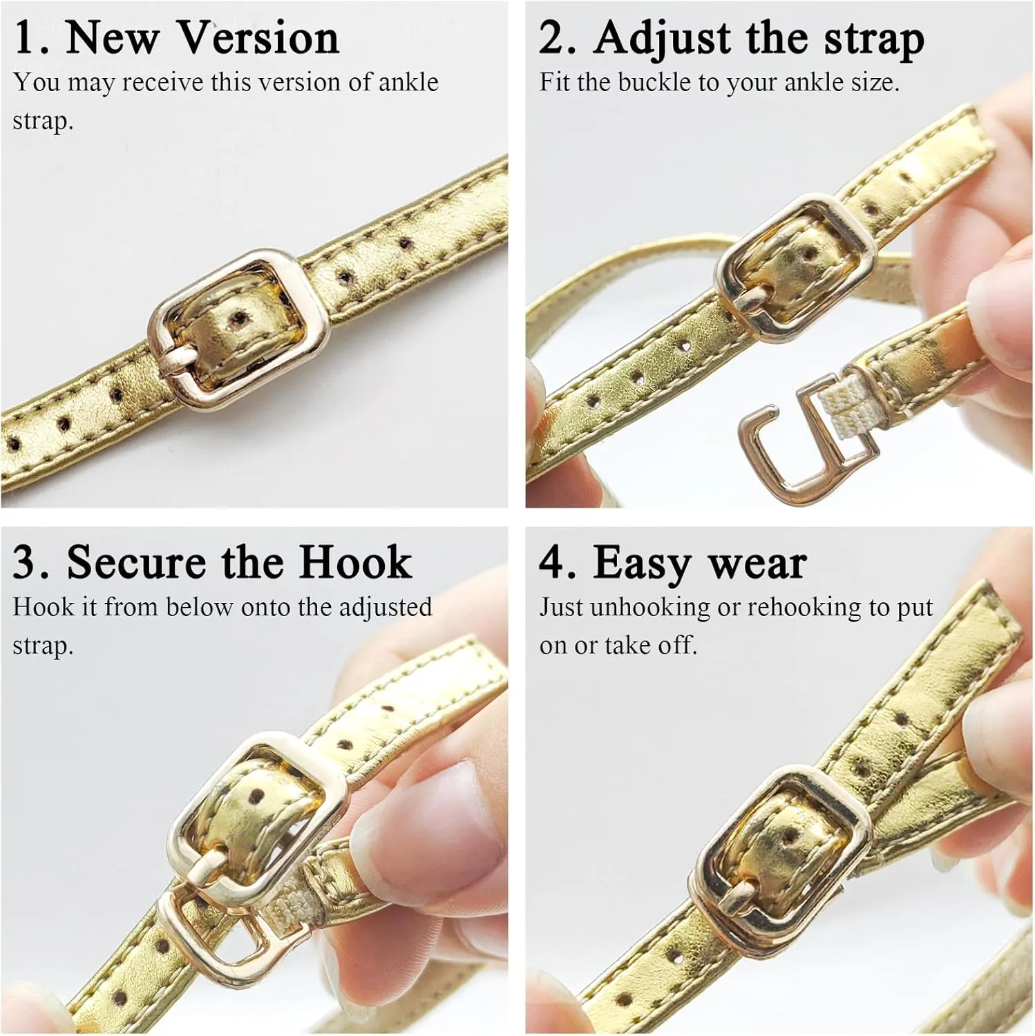 Women's Heeled Sandals Square Open Toe Chunky High Heels Ankle Strap Sandals for Women Prom Wedding Heels